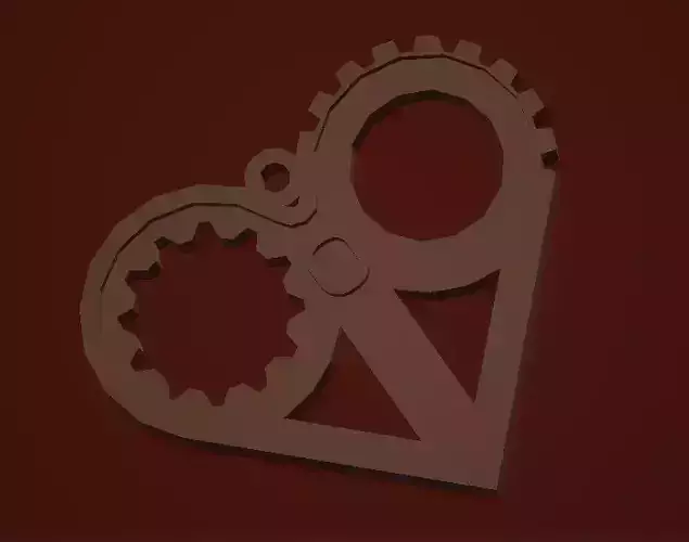 Heart shaped keychain