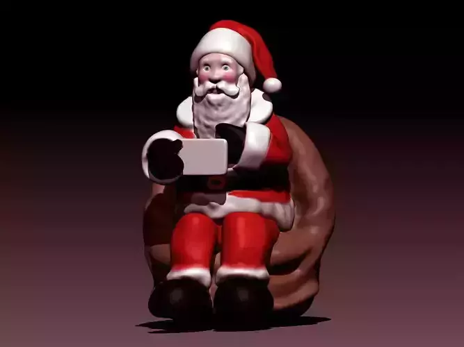 Santa Selfie Free 3D print model