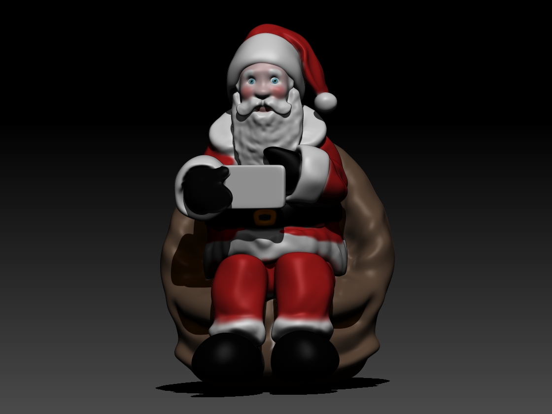 Santa Selfie Free 3D print model_1