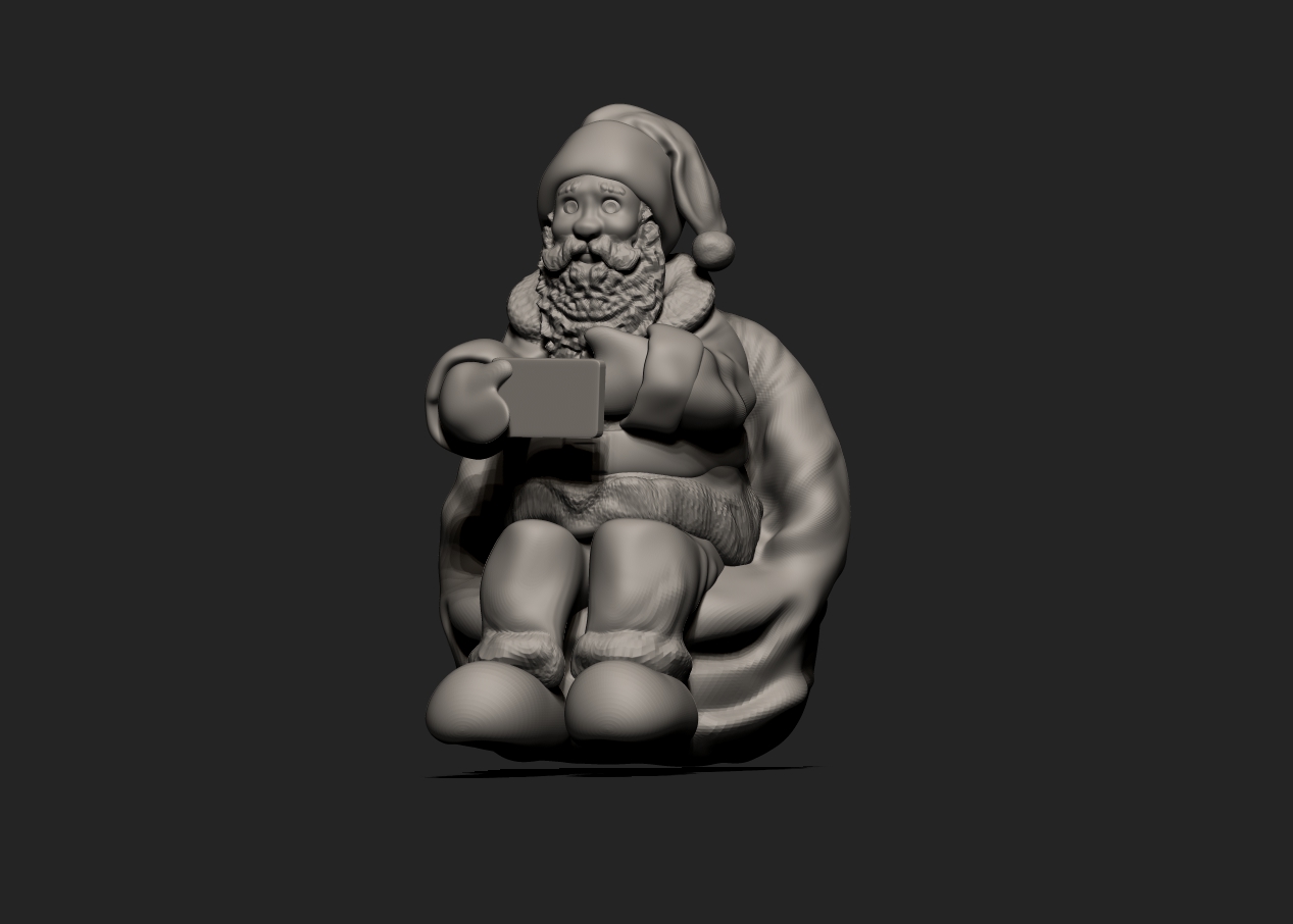 Santa Selfie Free 3D print model_2