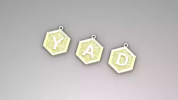 Personalized letter pendant