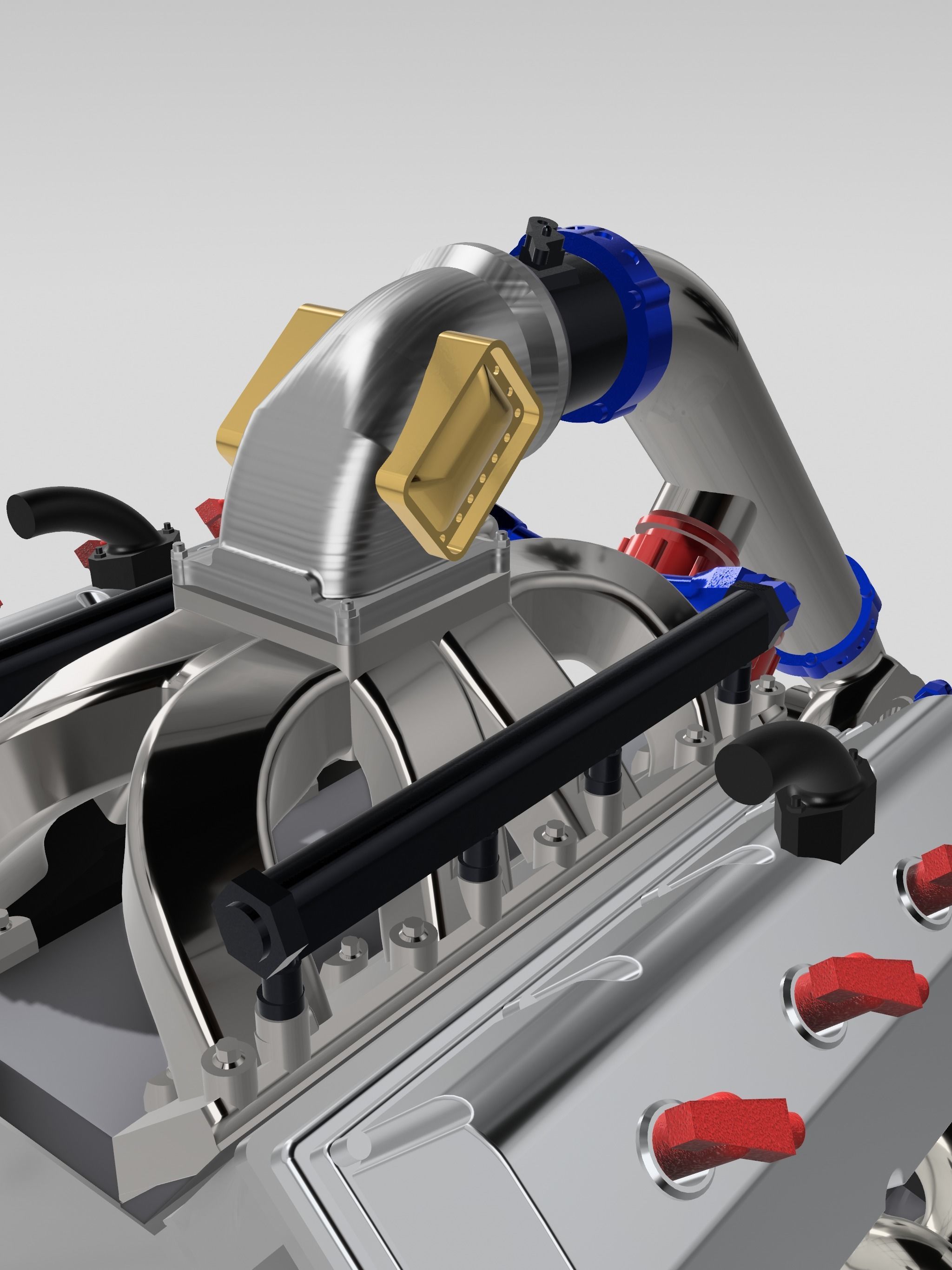 Single Turbo Gen 2 Hemi COMPLETE 3D print model_4