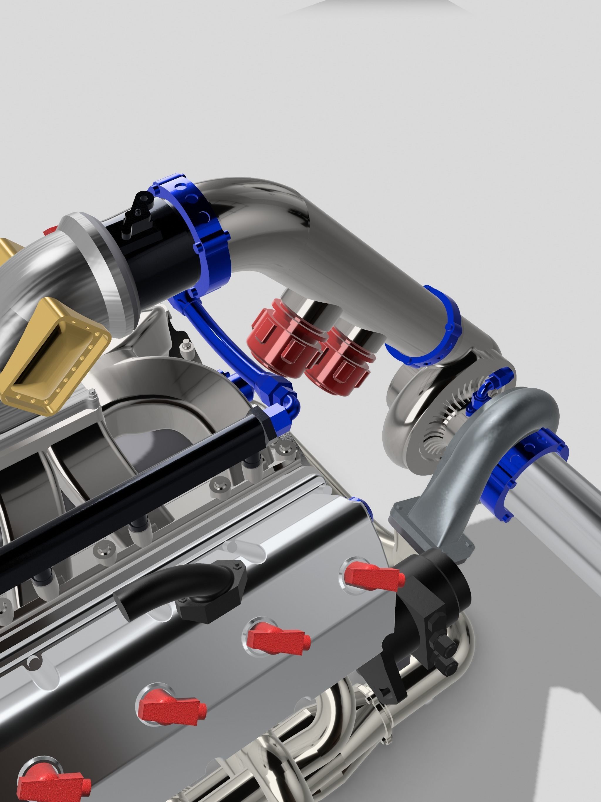 Single Turbo Gen 2 Hemi COMPLETE 3D print model_6