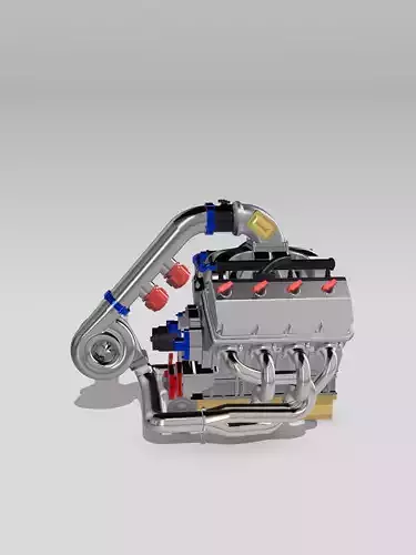 Single Turbo Gen 2 Hemi COMPLETE 3D print model