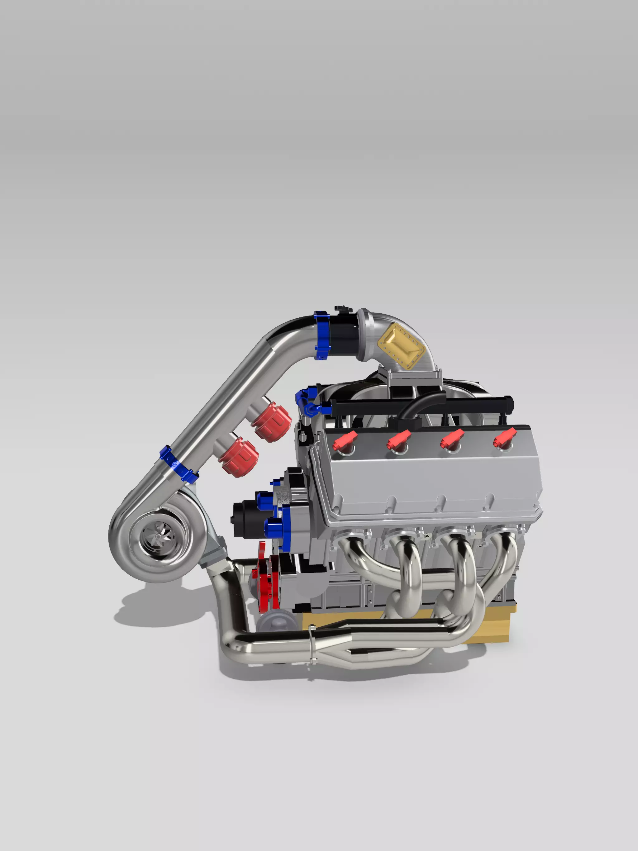Single Turbo Gen 2 Hemi COMPLETE 3D print model_0