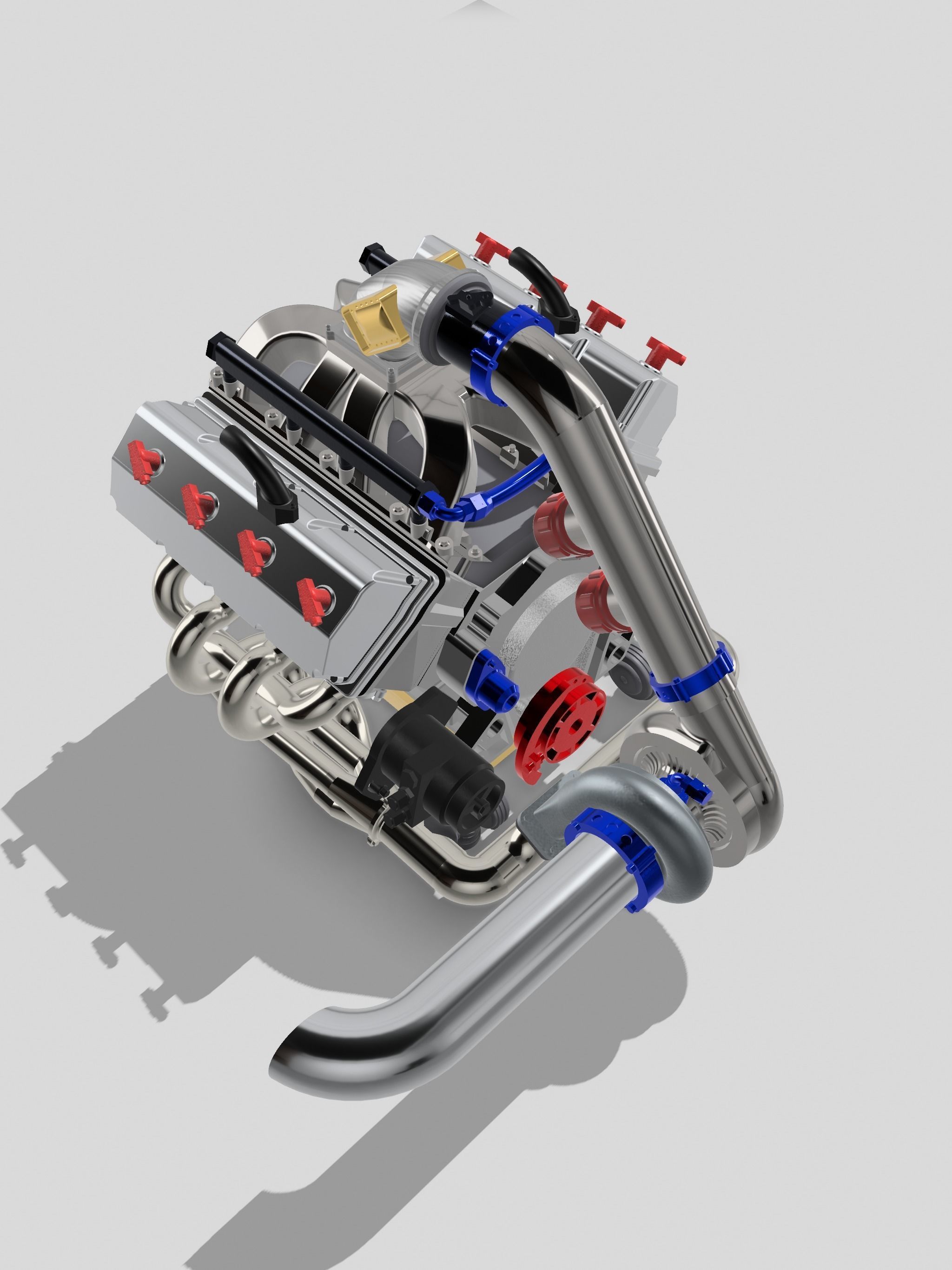 Single Turbo Gen 2 Hemi COMPLETE 3D print model_2