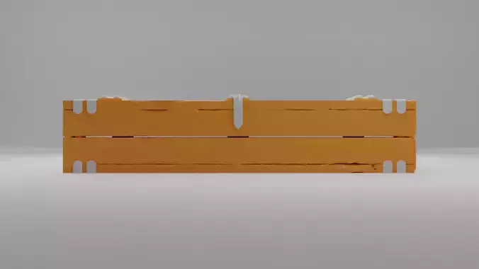 Wooden chest 3D print model