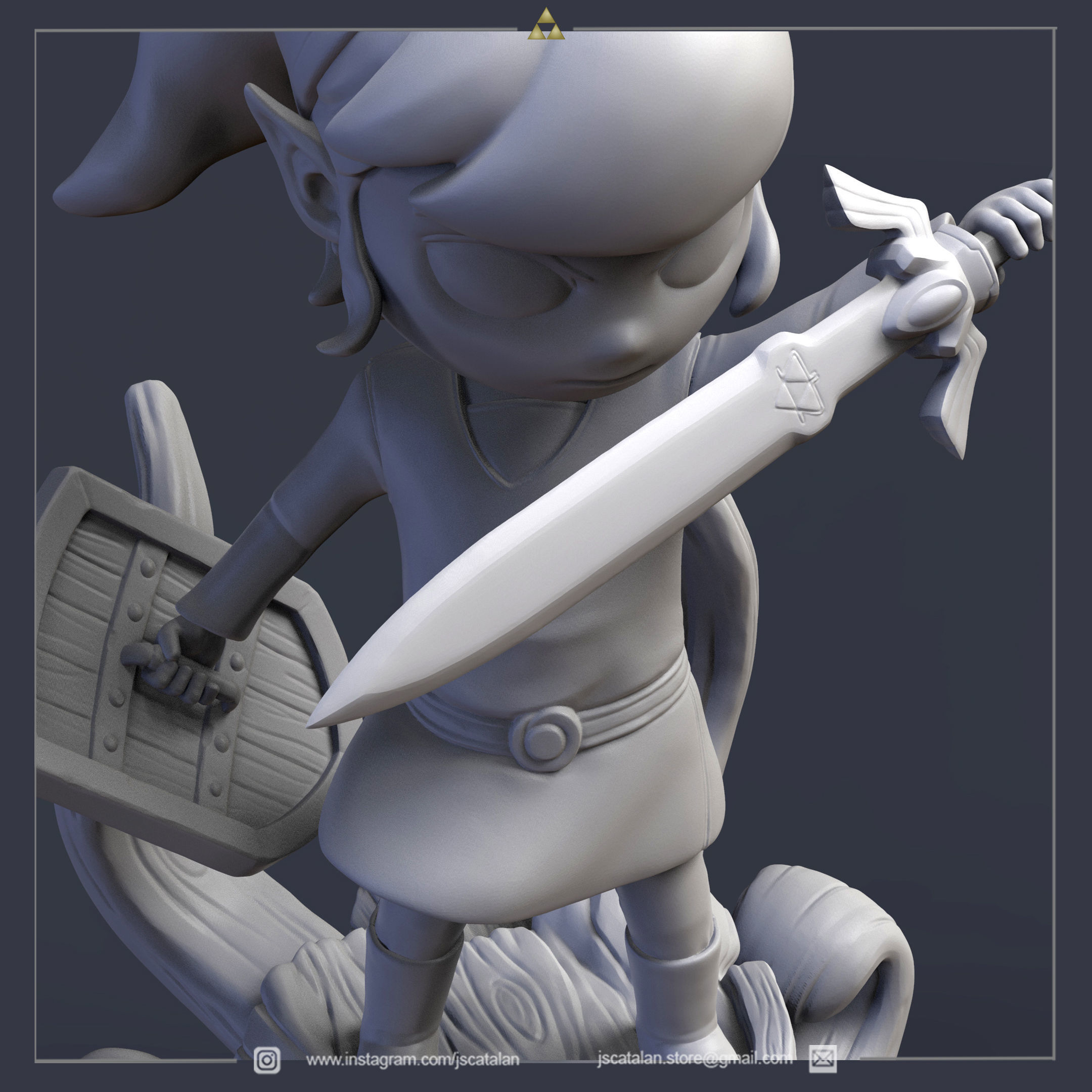 Epic Toon Link 3D print model_2