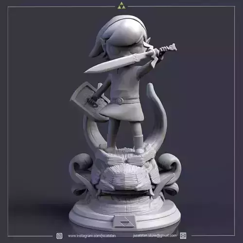Epic Toon Link 3D print model