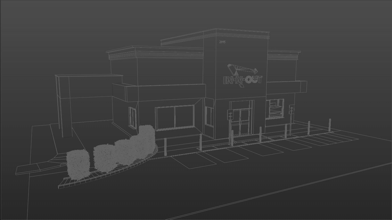IN-N-OUT restaurant  3D model_8