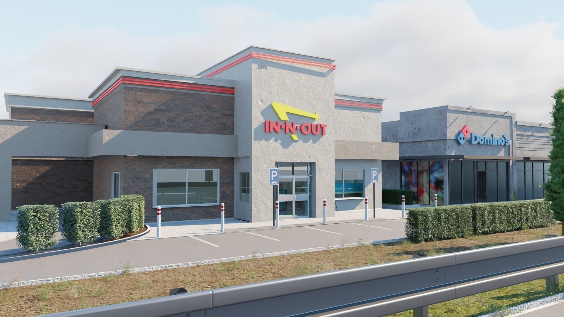 IN-N-OUT restaurant  3D model_7