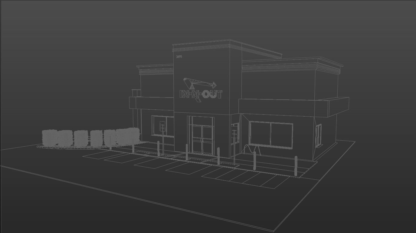 IN-N-OUT restaurant  3D model_9