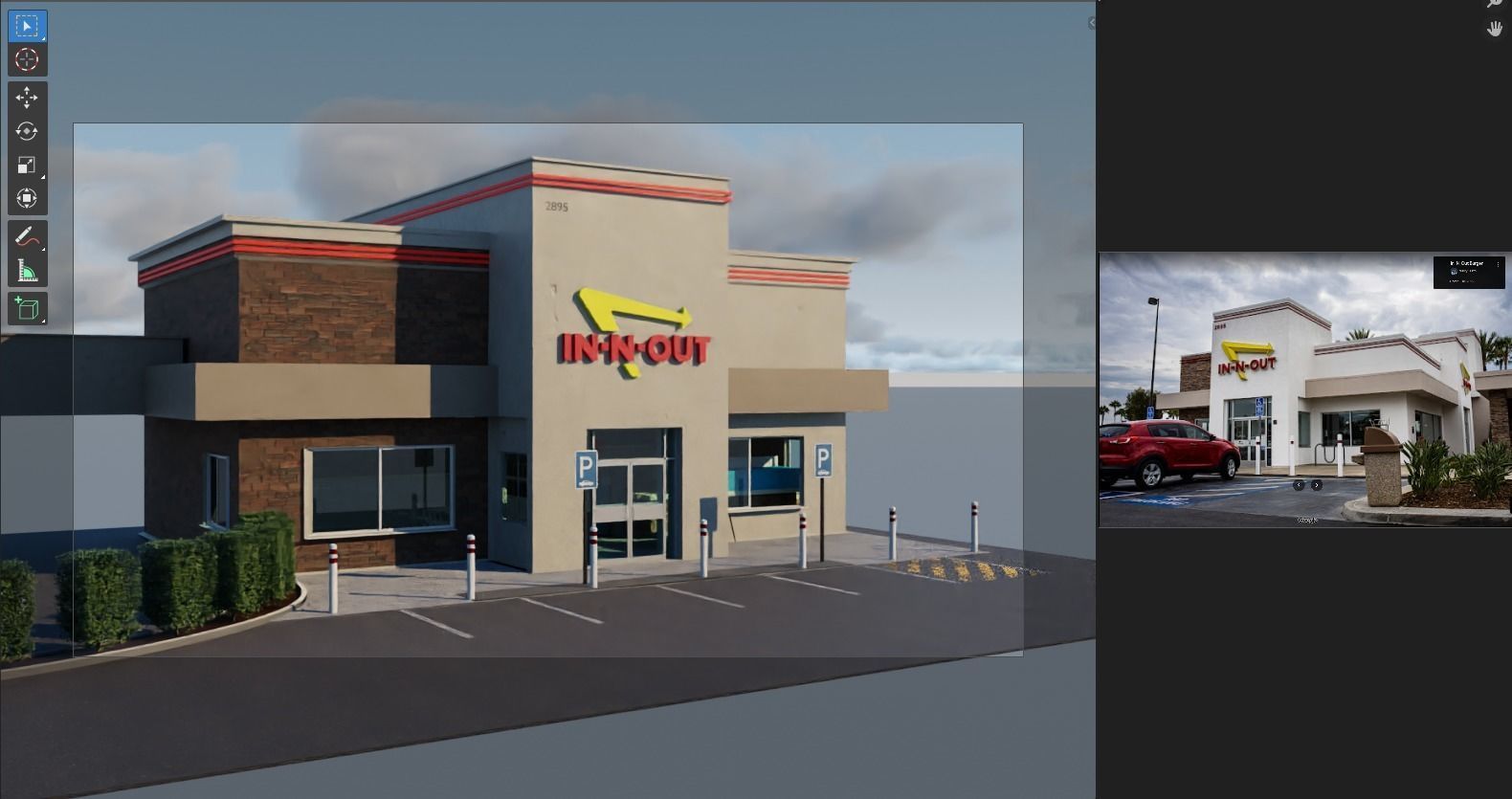 IN-N-OUT restaurant  3D model_11