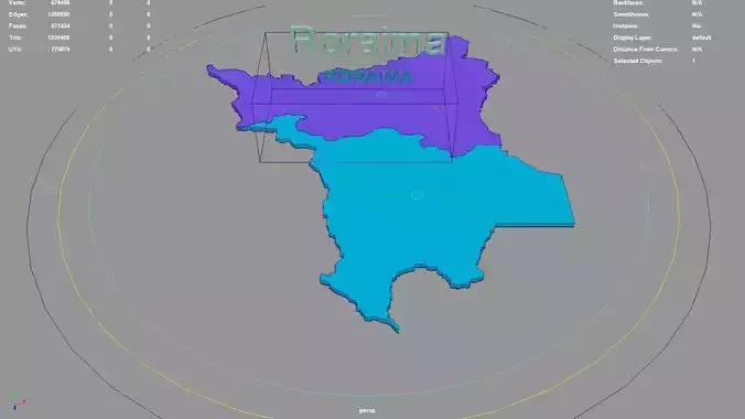 Roraima  North Region  Brazil map region geography political
