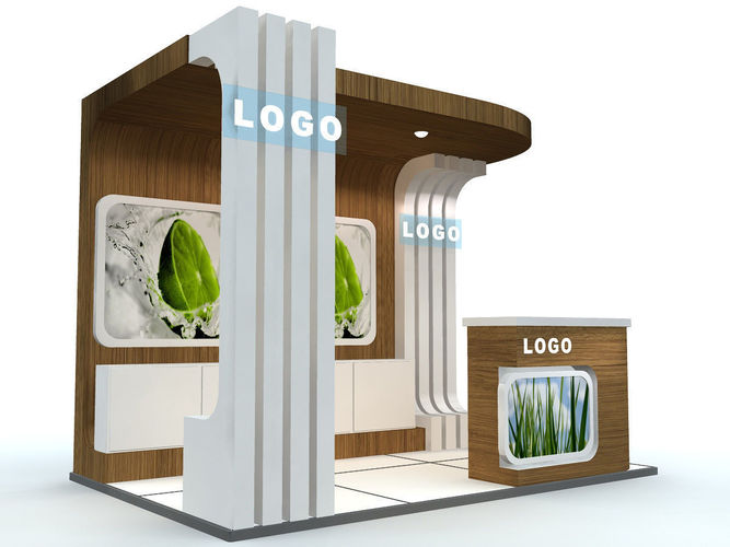 Exhibition Stand - ST0014 3D model