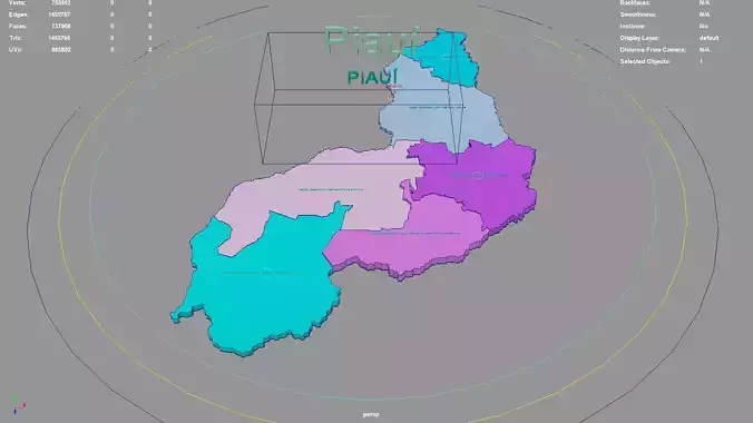 Piaui  Northeast Region  Brazil map region geography political