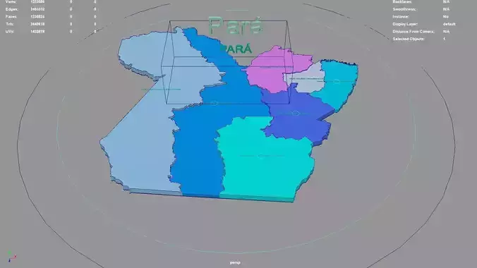 Para  North Region  Brazil map region geography political