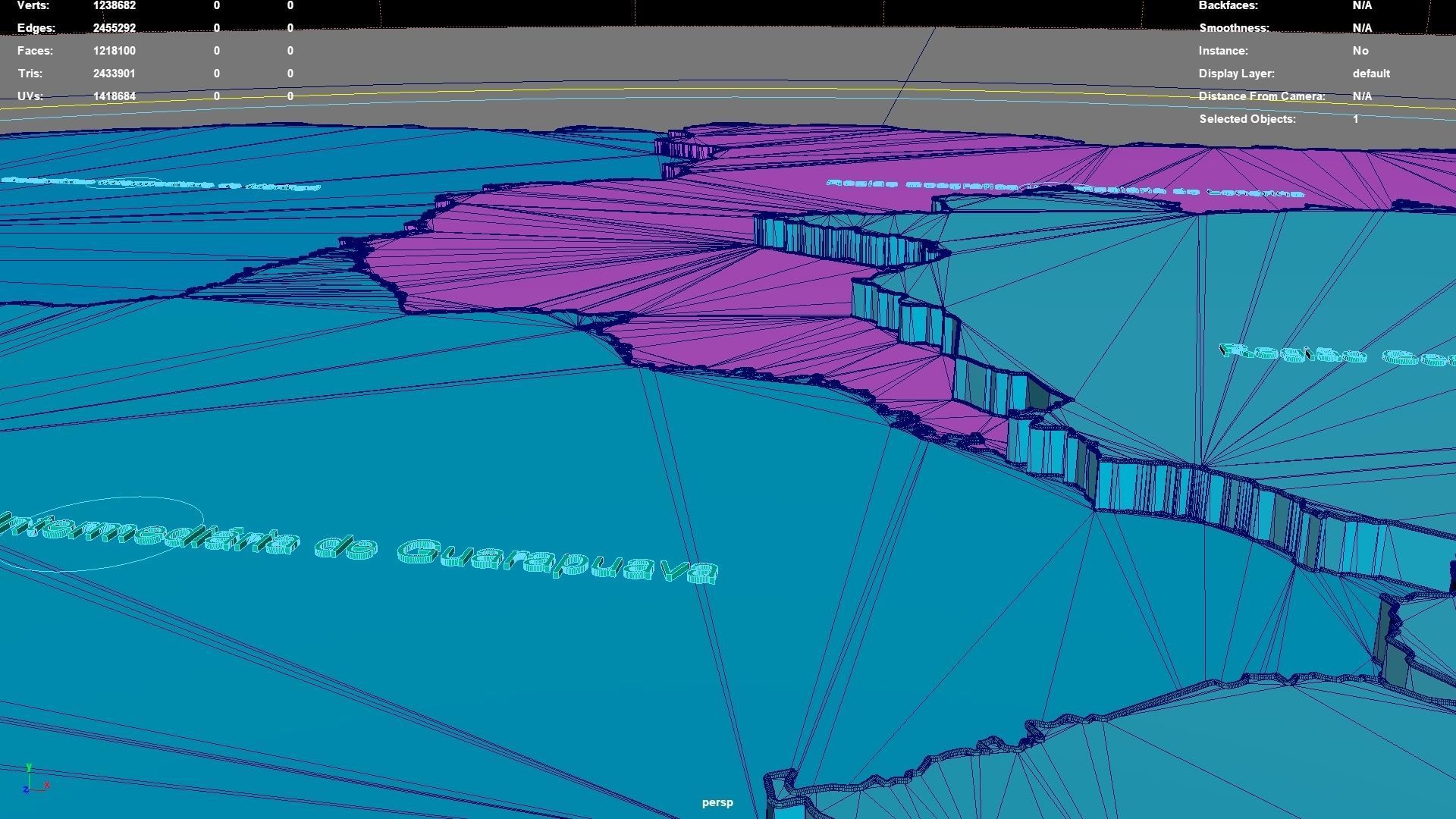 Parana  South Region  Brazil map region geography political 3D model_5