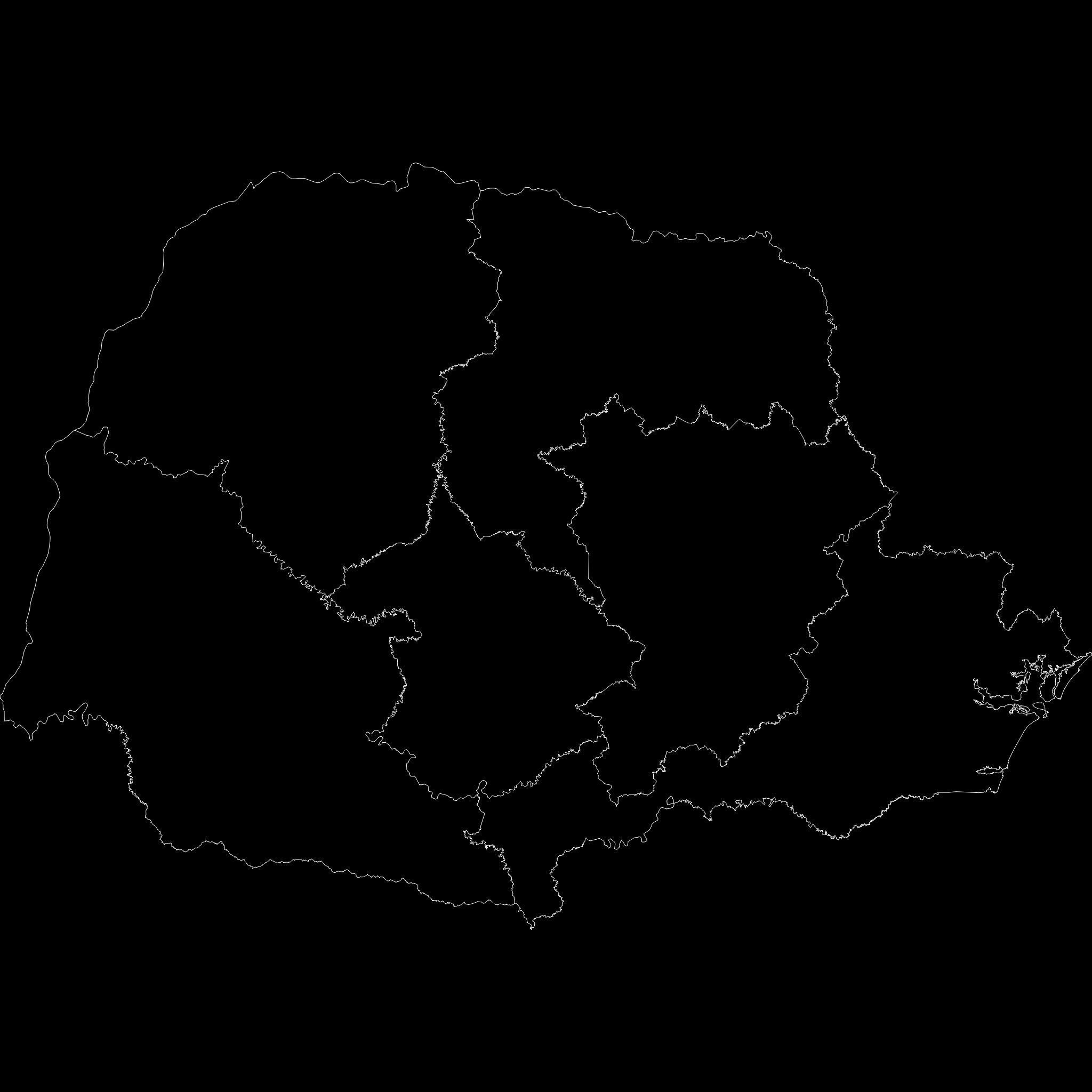 Parana  South Region  Brazil map region geography political 3D model_9