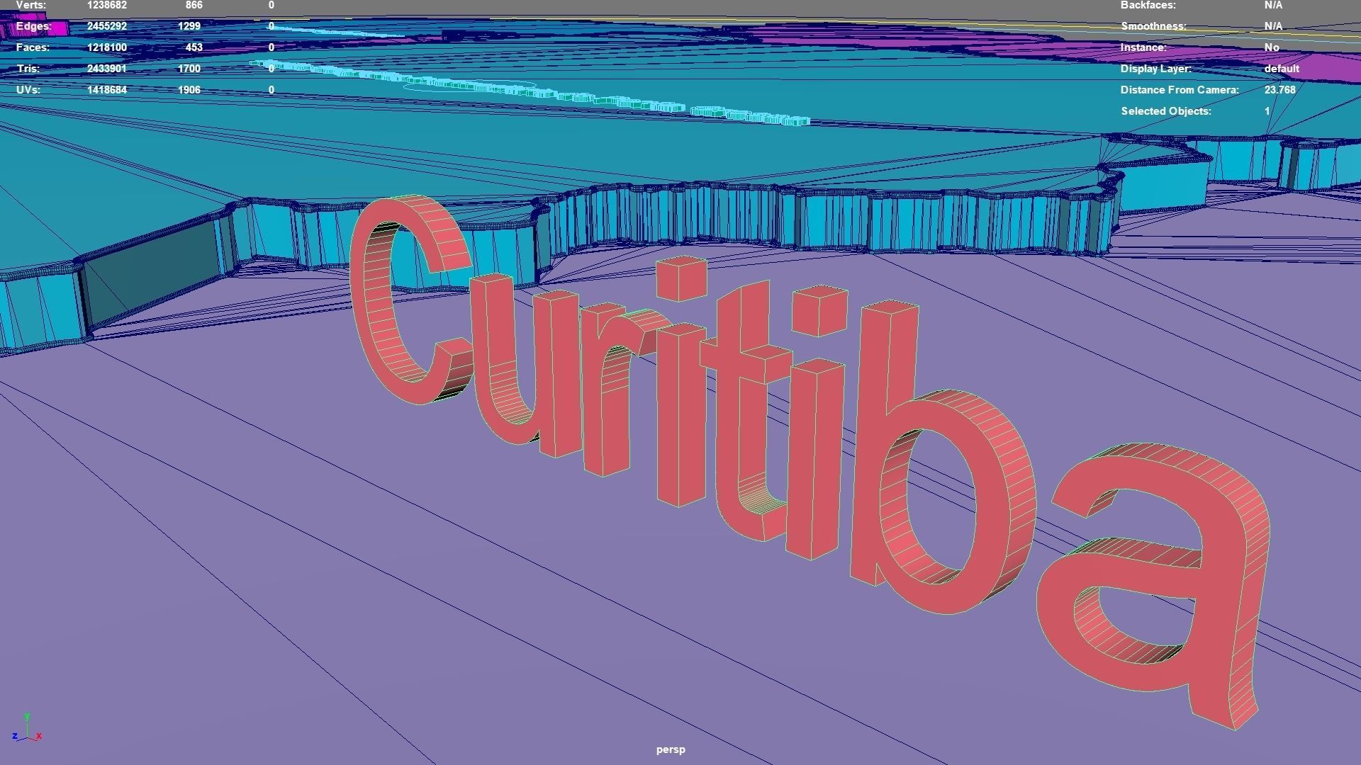 Parana  South Region  Brazil map region geography political 3D model_8