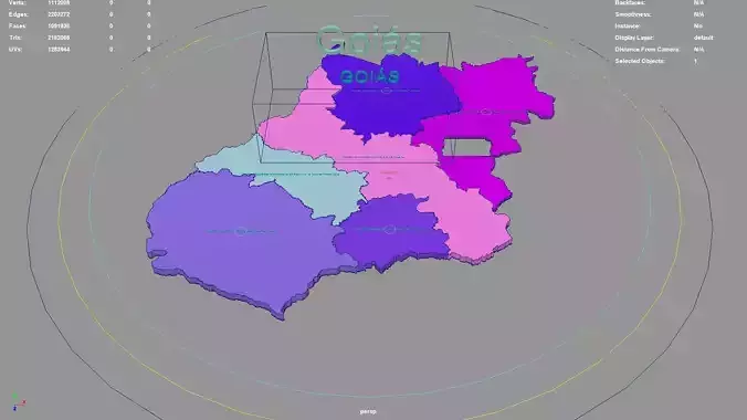 Goias  Central-West Region  Brazil map region geography