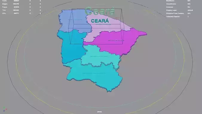 Ceara  Northeast Region  Brazil map region geography political