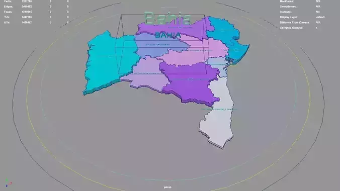 Bahia  Northeast Region  Brazil map region geography political