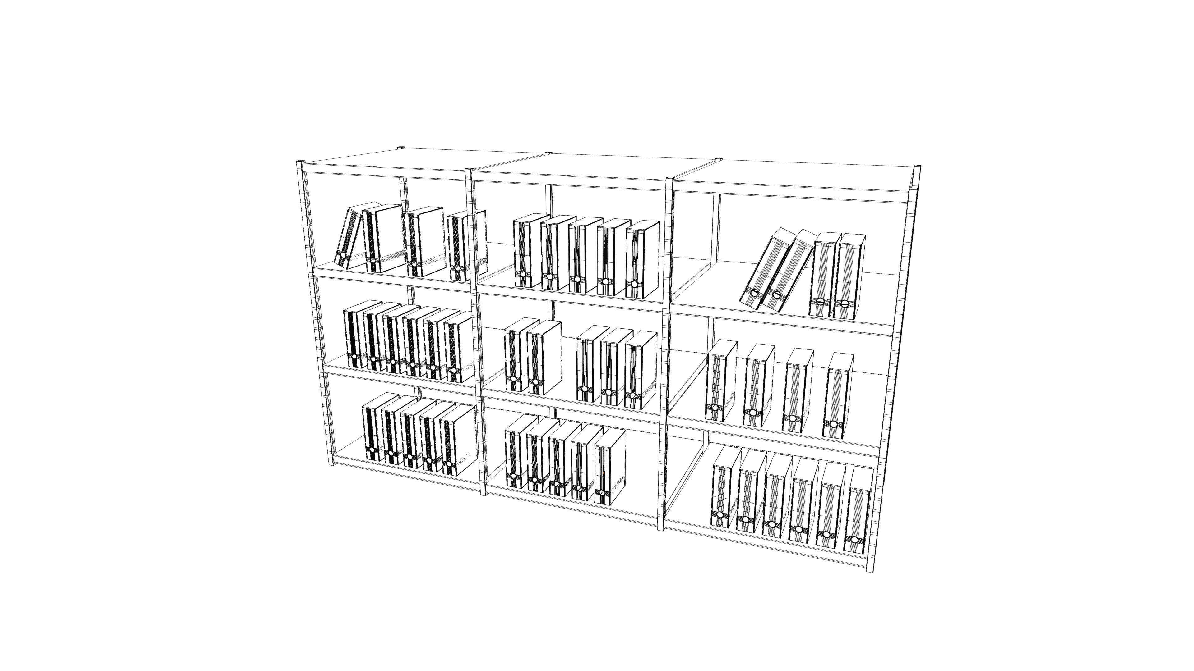 Archive Shelving 3D model_10