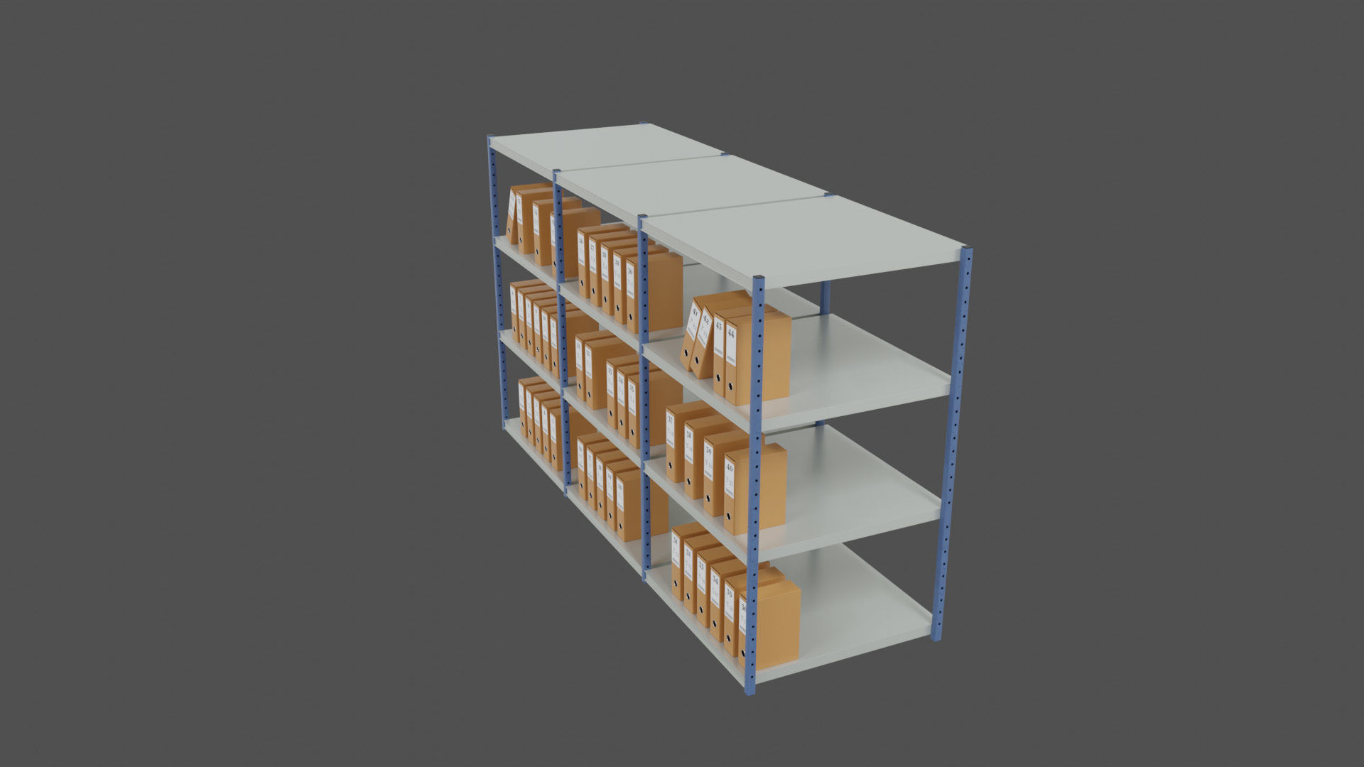 Archive Shelving 3D model_5