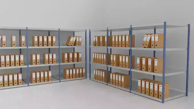 Archive Shelving 3D model