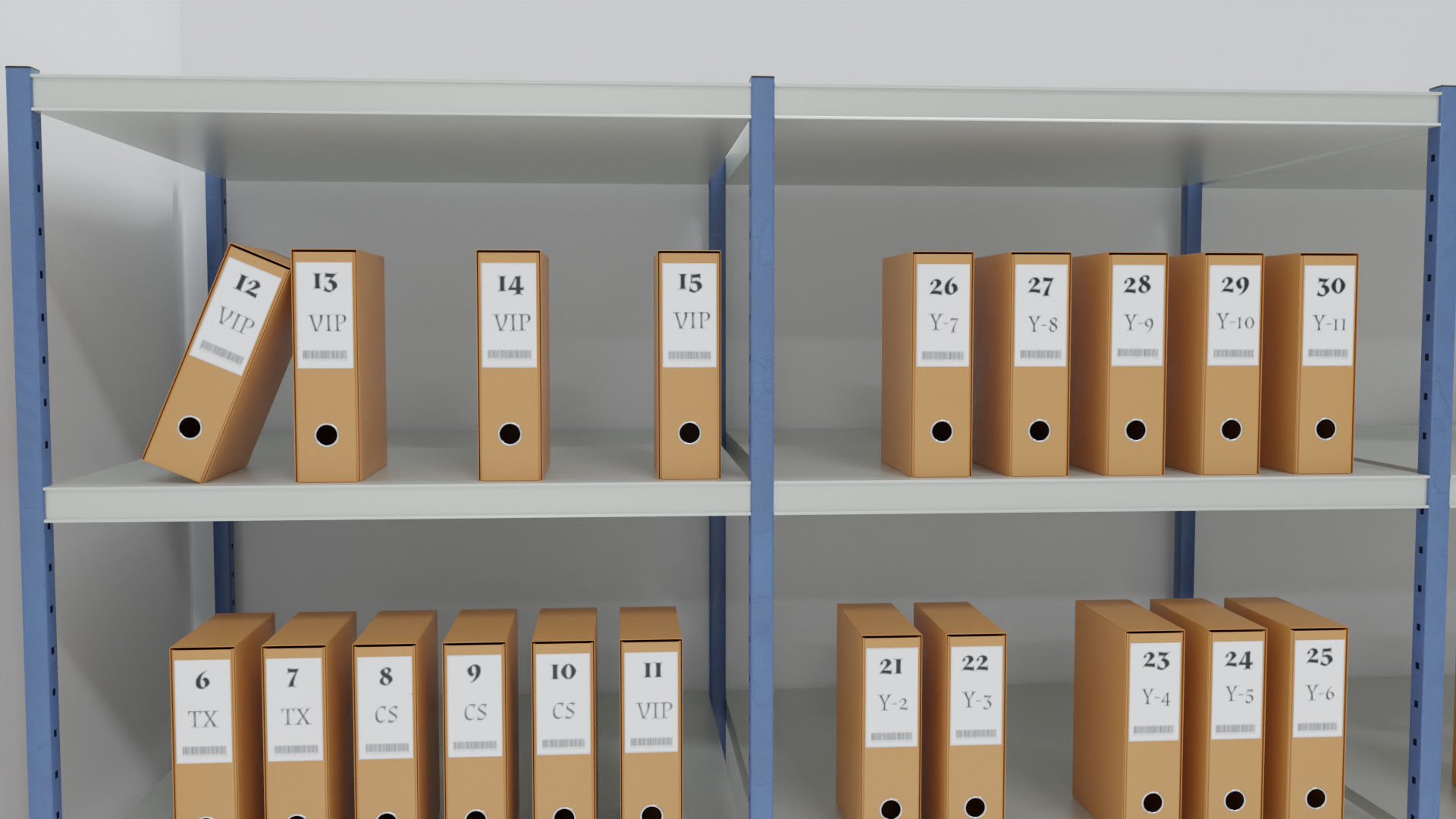 Archive Shelving 3D model_3