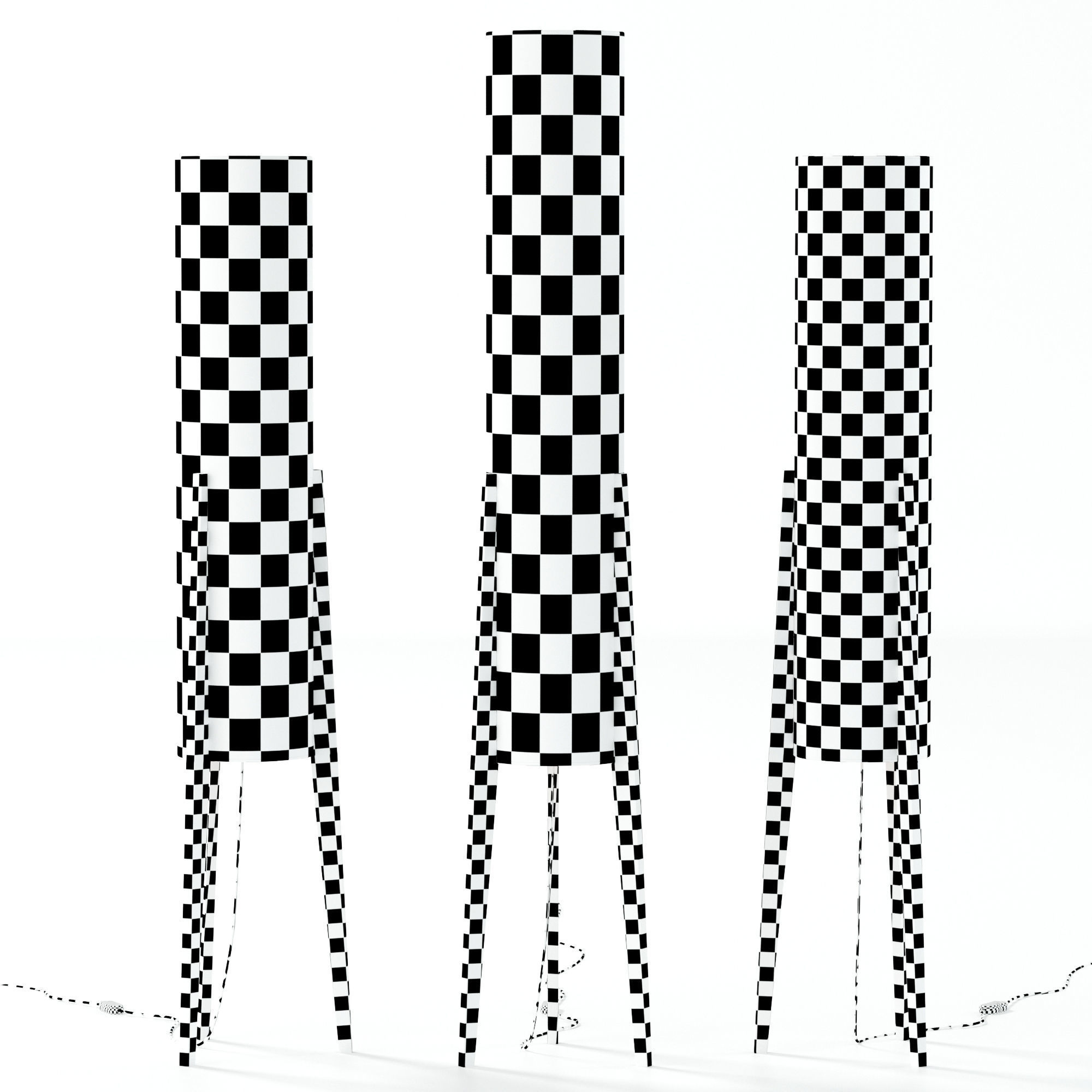 Rocket floor lamps 3D model_2