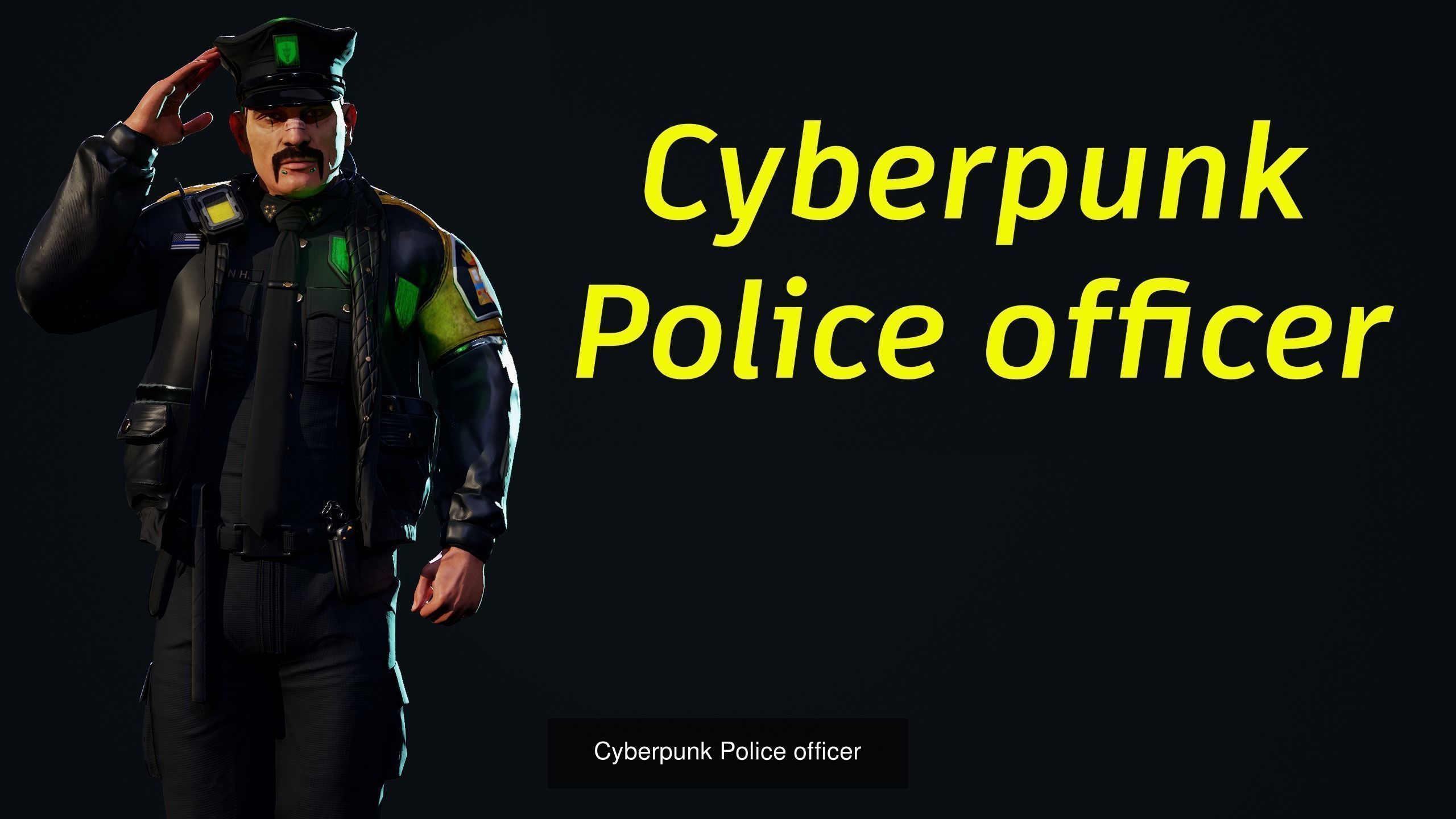 Cyberpunk characters pack 3D Model Collection_5