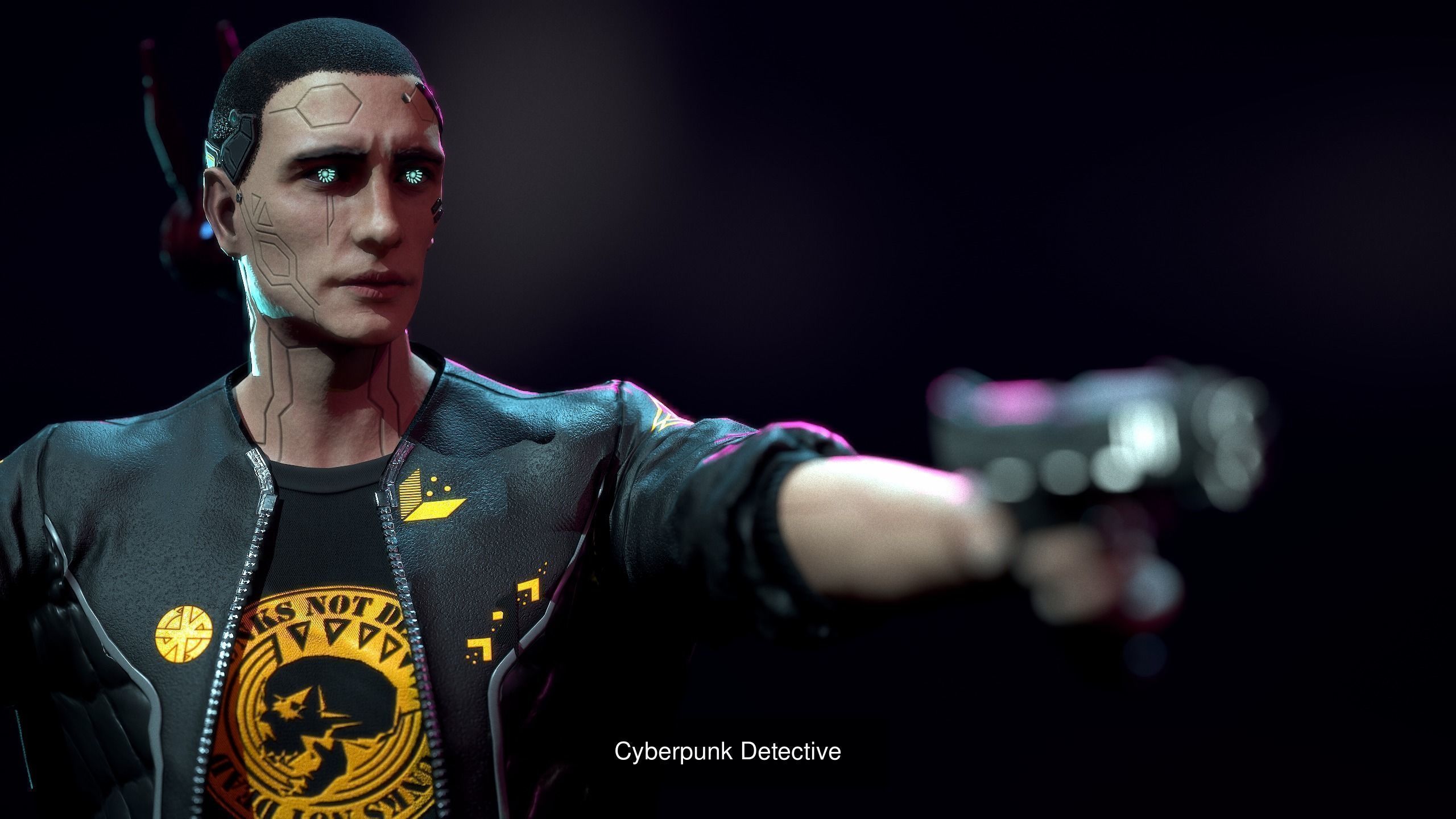Cyberpunk characters pack 3D Model Collection_3