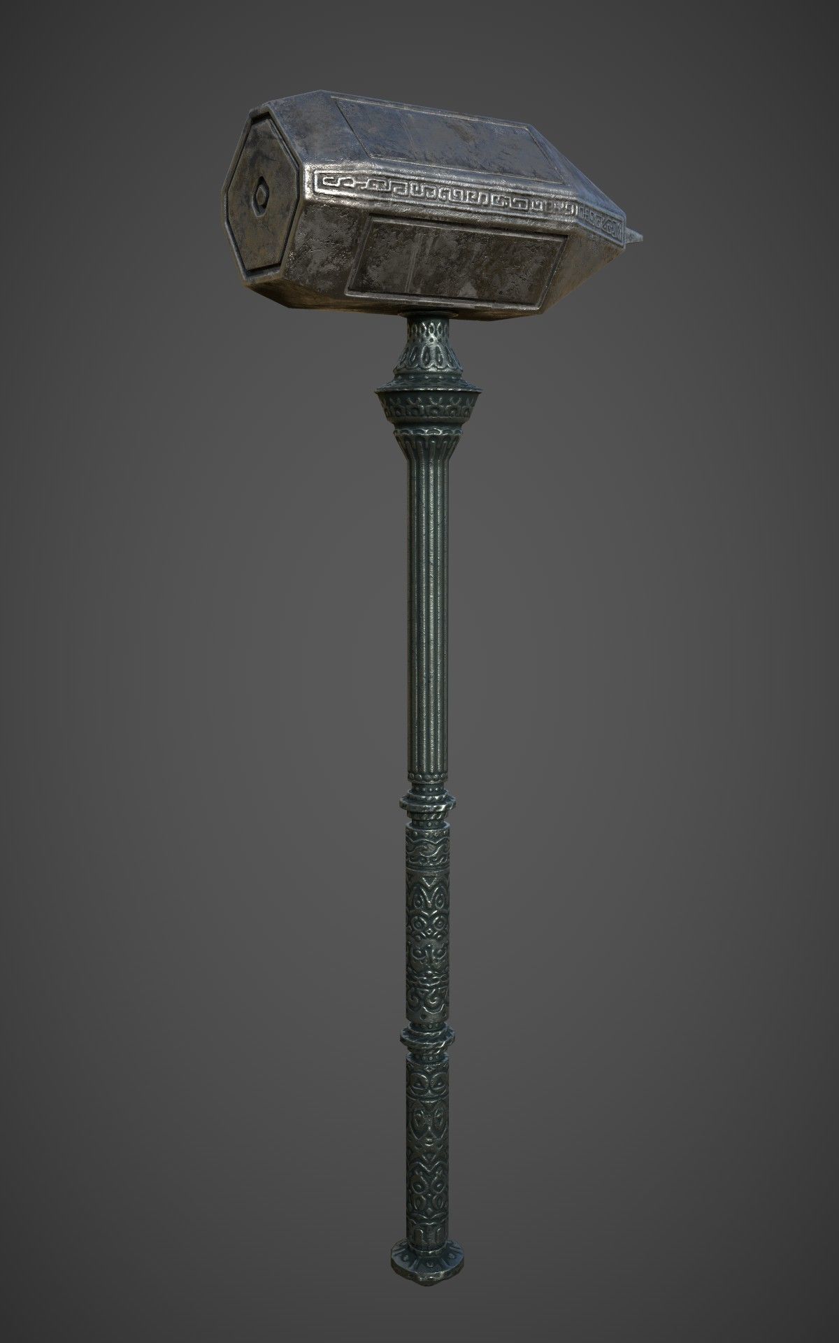 War Hammer Low-poly 3D model_2