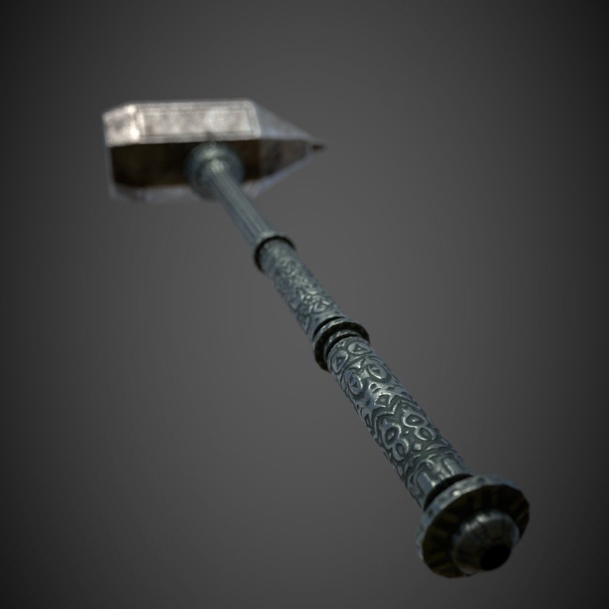 War Hammer Low-poly 3D model_5