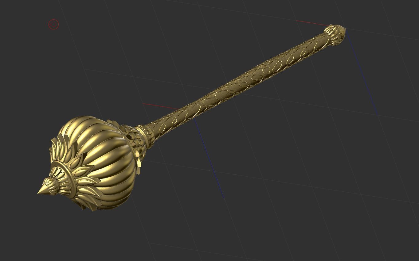 Hanuman Gada  3D print model_8