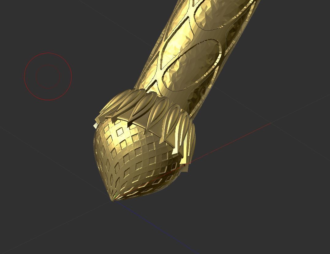 Hanuman Gada  3D print model_4