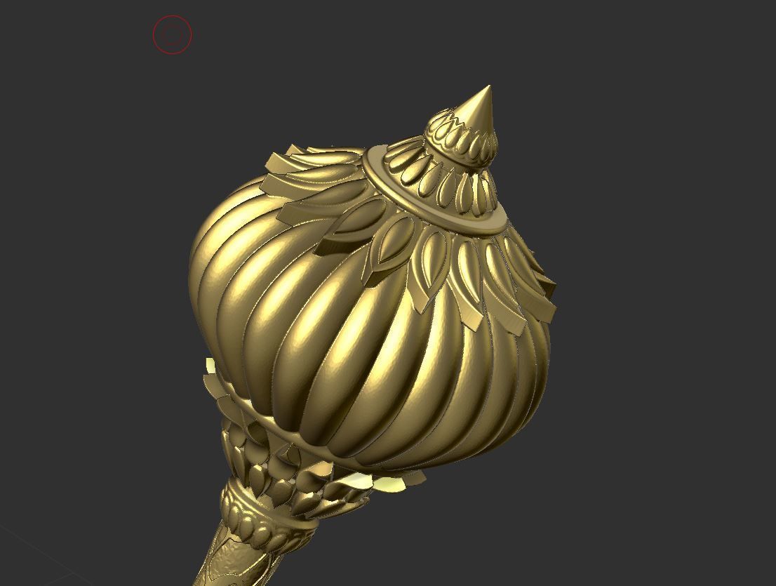 Hanuman Gada  3D print model_3