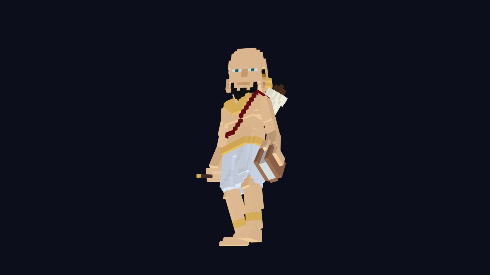 Voxel Scribe Avatar - 3D Character Low Poly Model Low-poly 3D model_5