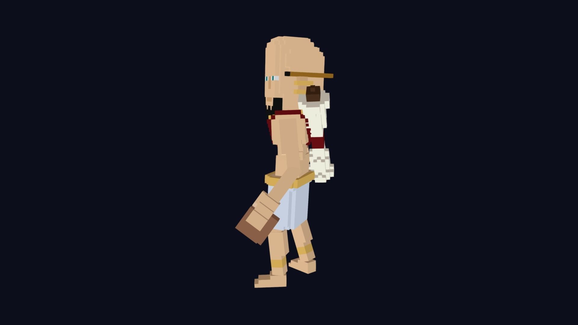 Voxel Scribe Avatar - 3D Character Low Poly Model Low-poly 3D model_2