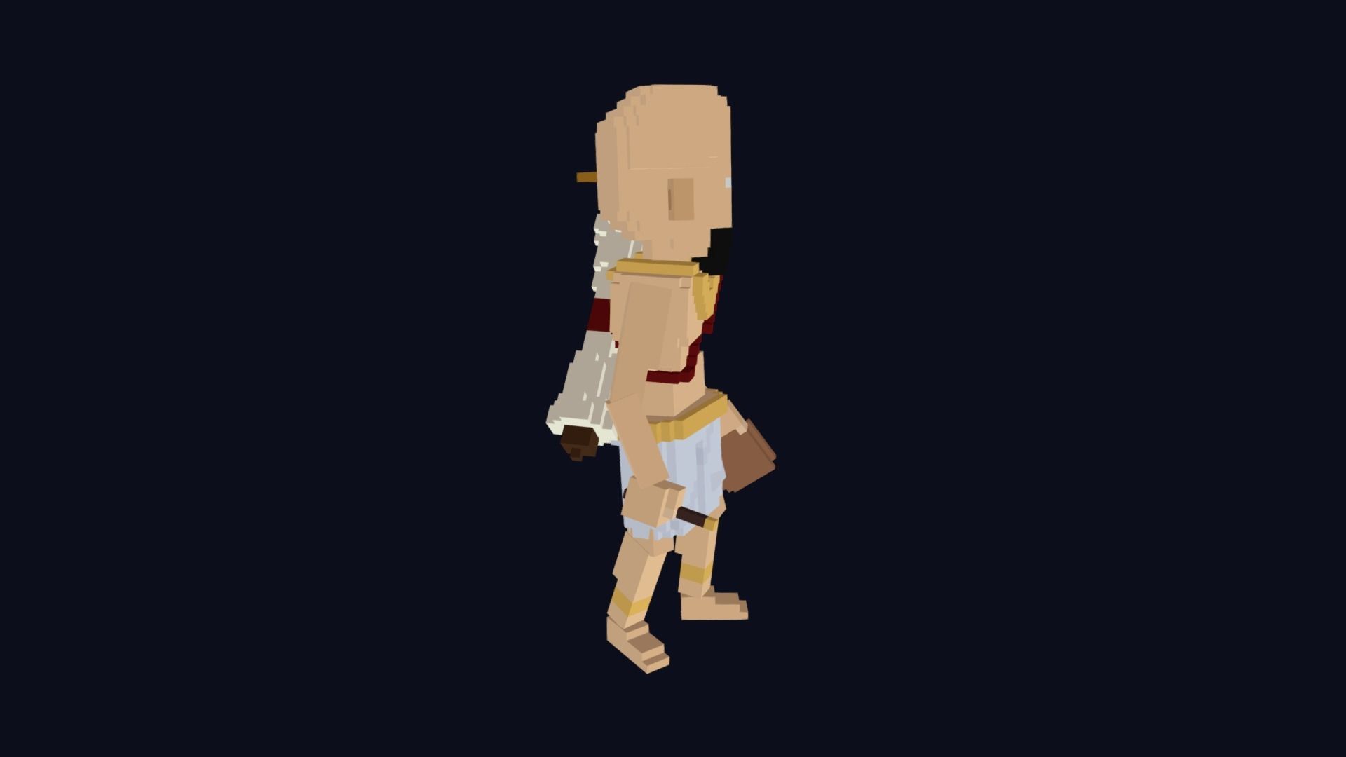 Voxel Scribe Avatar - 3D Character Low Poly Model Low-poly 3D model_4