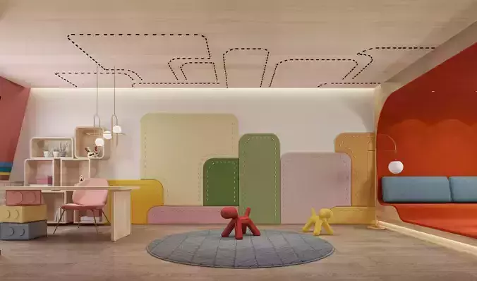 Childrens Study Modern