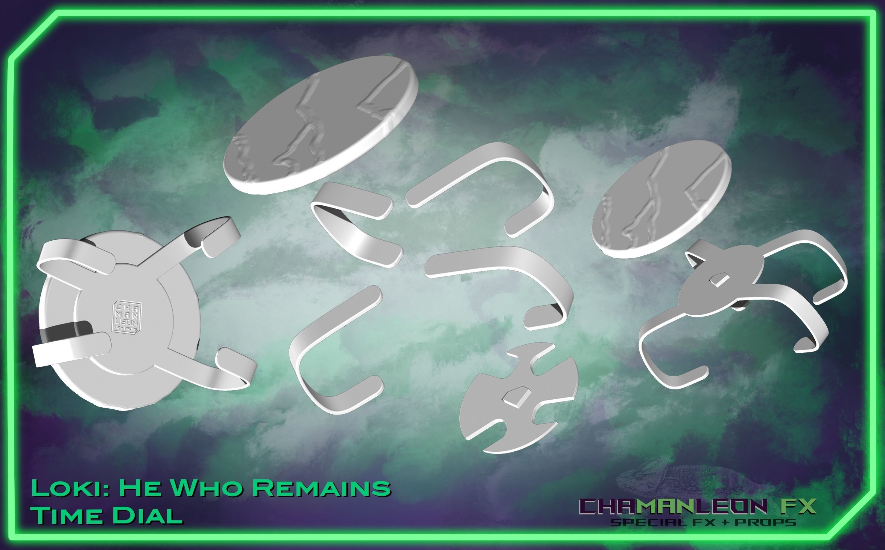 He Who Remains Time Dial Prop Replica Loki Cosplay 3D print model_3