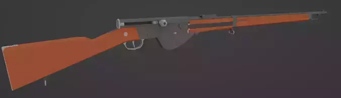 Low Poly RSC 1917 Low-poly 3D model