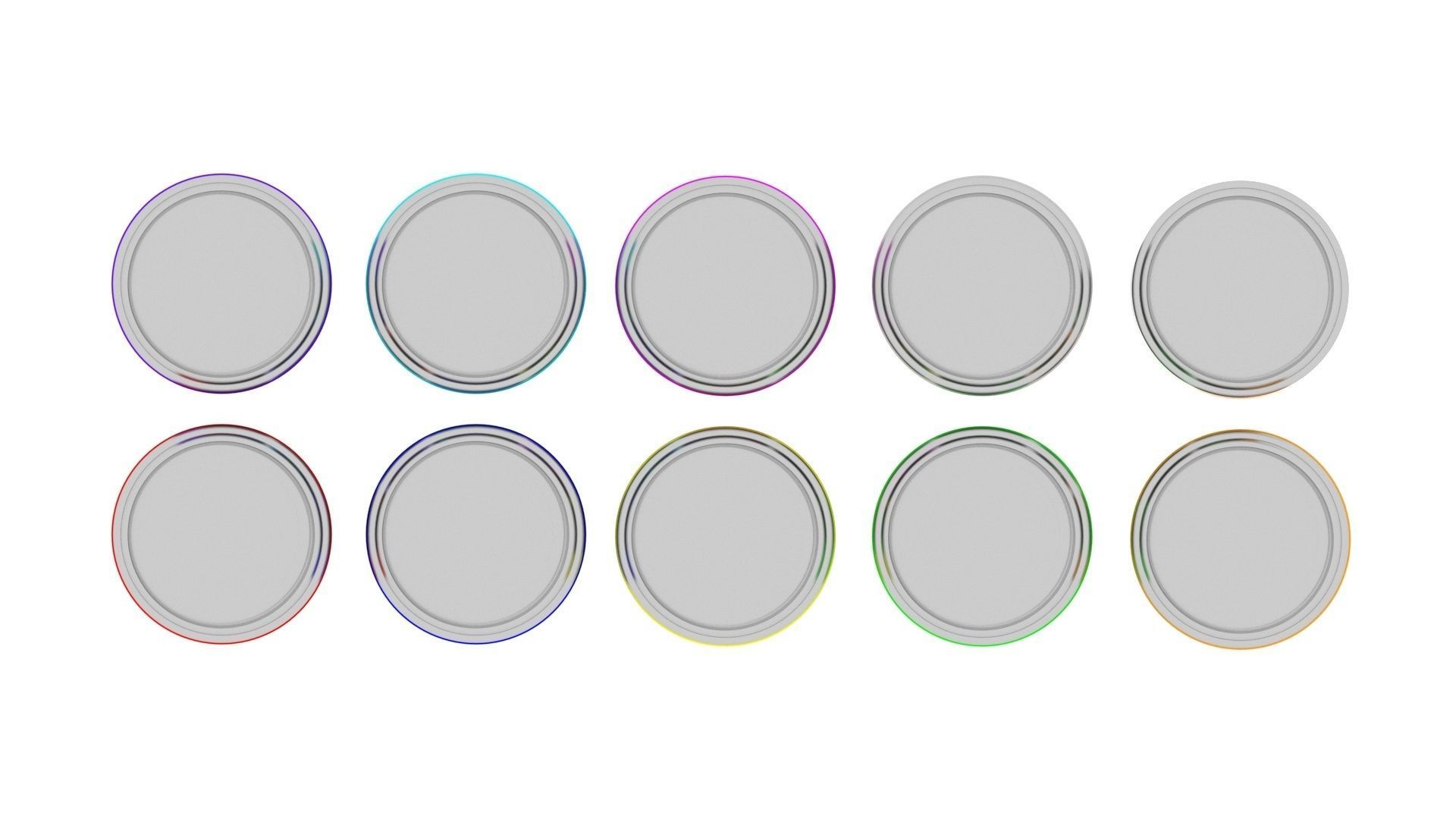 Colored Soda Cans Set 3D model_17