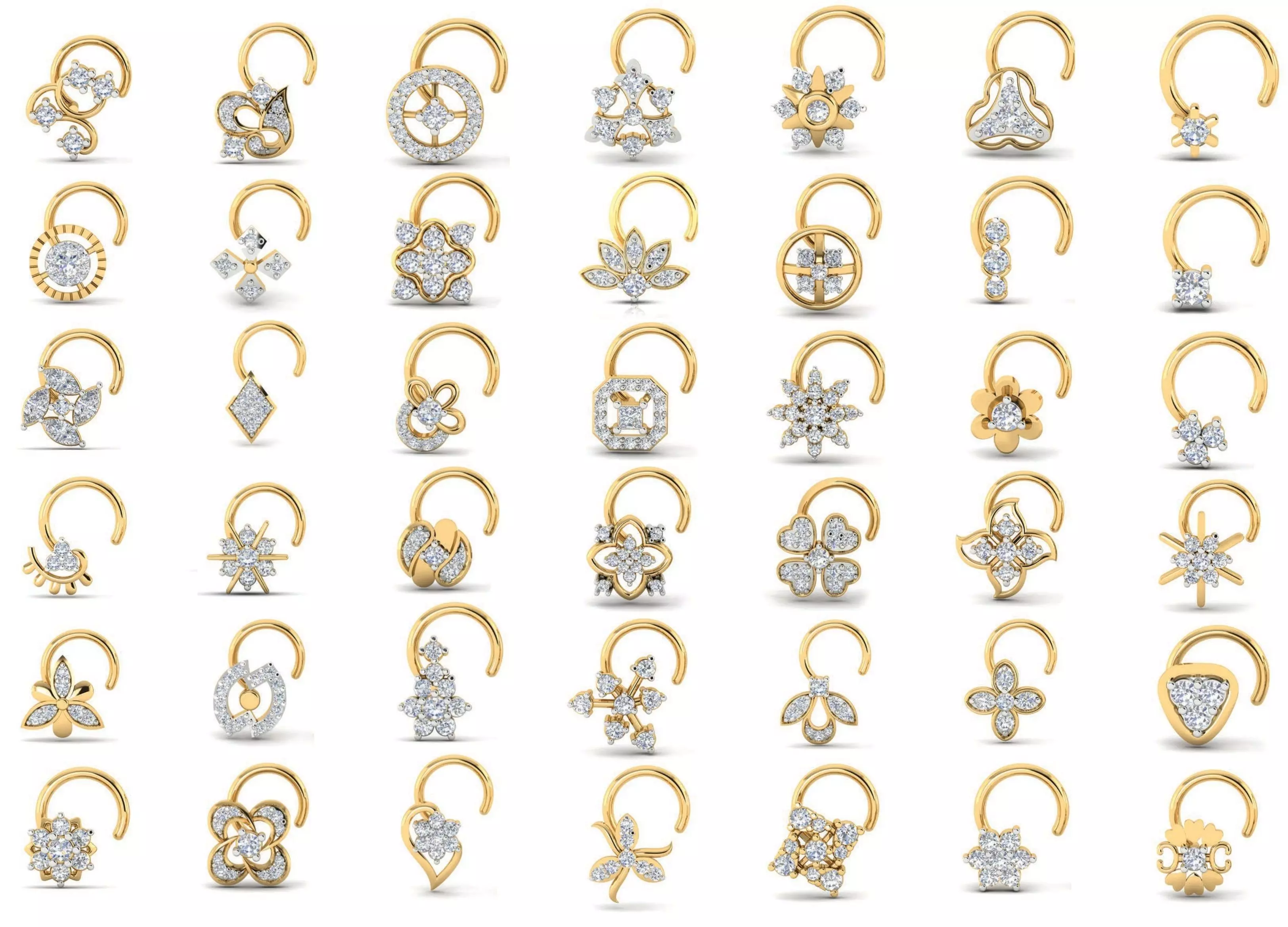 286 Nose pin 3dm details collection set 3D print model