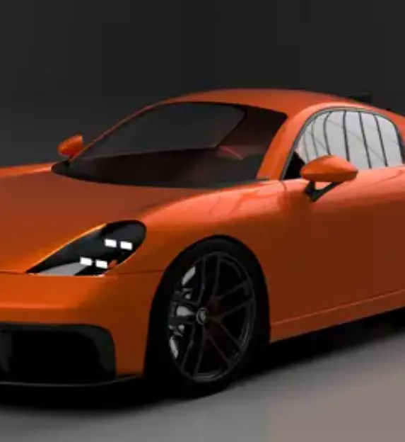 Porsche Cayman GT5 3D print model