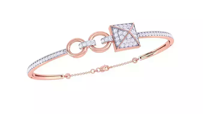 Chain Link High Jewelry Italian Diamond Bracelets 3dm stl obj