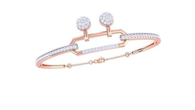 High Jewelry Italian Diamond Bracelets 3dm stl obj gltf 3D print model